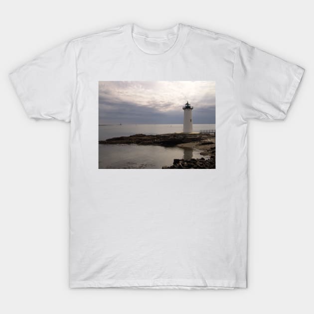 Portsmouth Harbor Lighthouse - New Castle, NH T-Shirt by searchlight